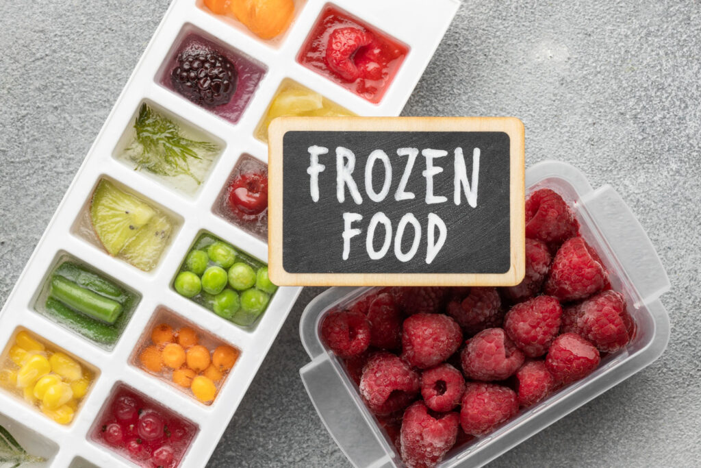 what happens to viruses when food is frozen